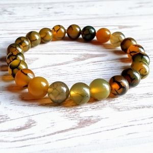 🖤3/$30🖤 Dragon Vein Agate Gemstone Bracele